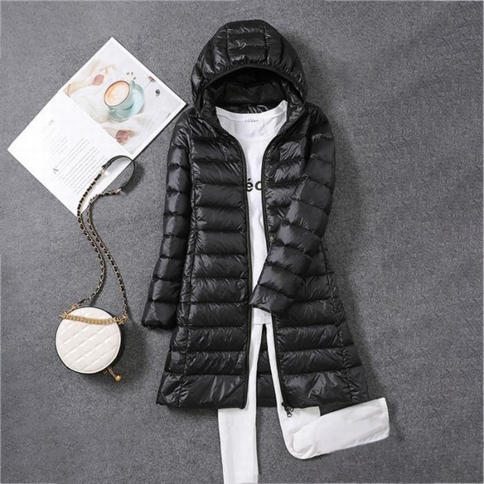 Doudoune longue store légère femme