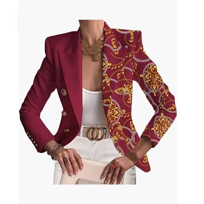 Blazer Femme FWAY - Slim Fit, Élégant Pour Bureau - Polyester - Manches Longues - Plusieurs Couleurs