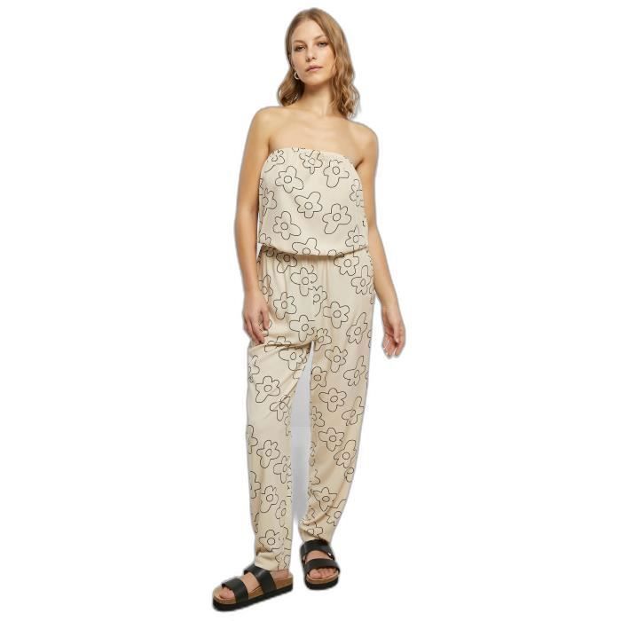 Combinaison Short Urban Classics - Viscose Avec Ceinture - Femme - Style Décontracté