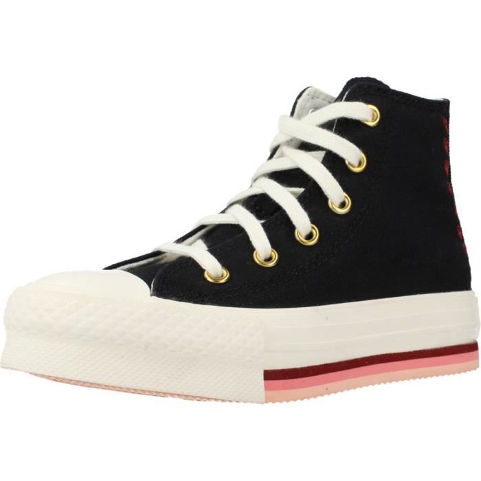 Basket CONVERSE 135659 Noir Fille Enfant Lacets Noir