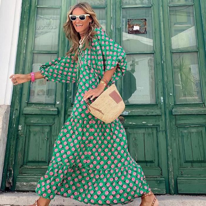 Robe longue boho clearance