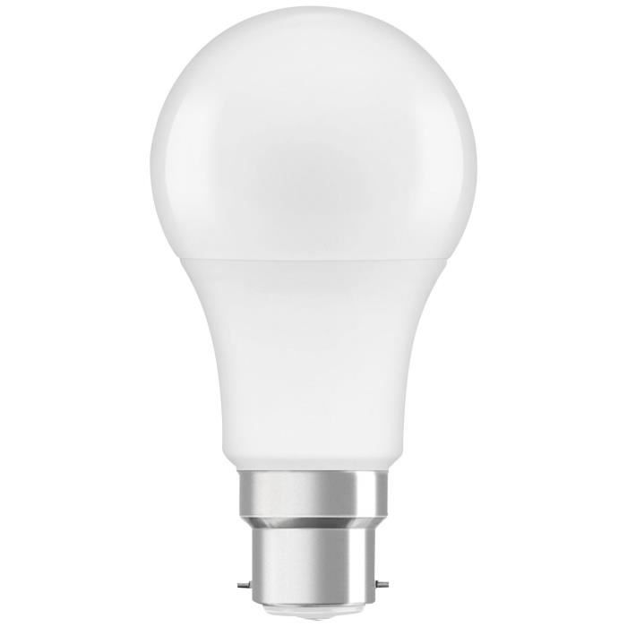 OSRAM Lot de 3 Ampoules LED B22 standard dépolie équivalent à chaud