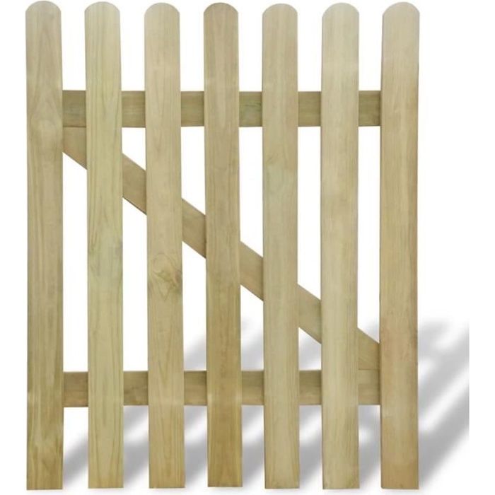 Portillon De Jardin En Bois Porte De Cloture 100 X 120 Cm Achat
