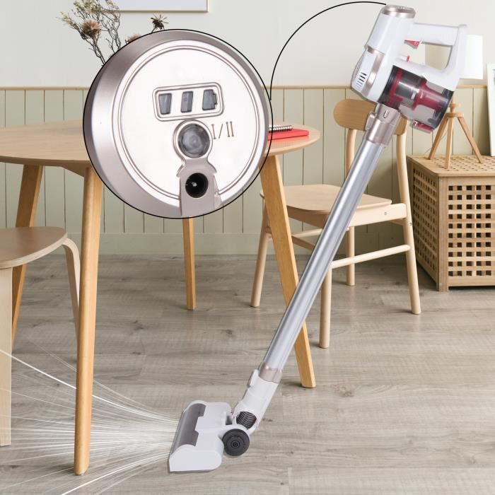 PETITES ECREVISSES Aspirateur Balai Sans Fil Aspirateurs à main - 220 V- Puissance 130W 30 minutes dautonomie - Petites ecrevisses