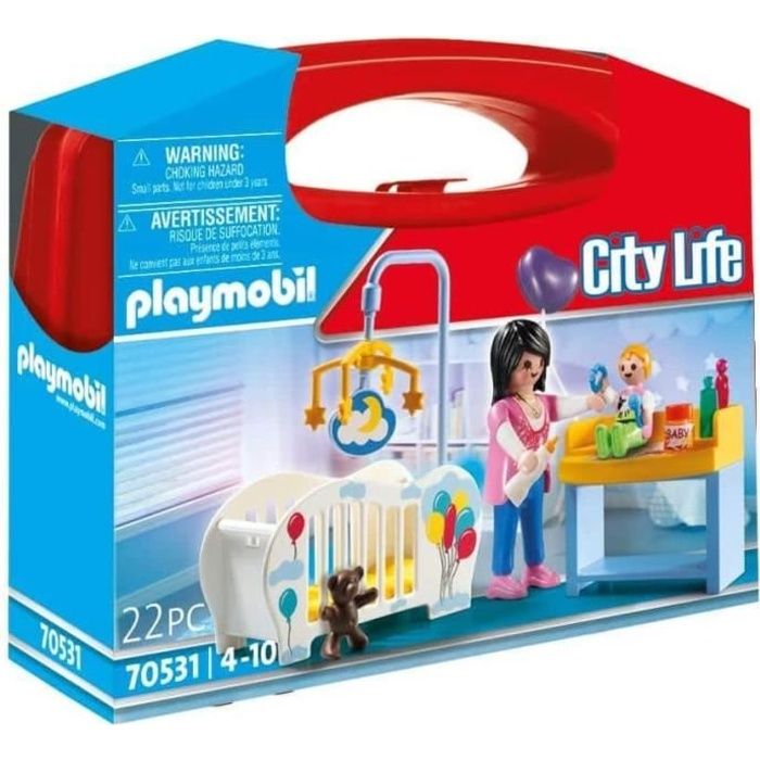 PLAYMOBIL 70531 Valisette Chambre de b b Mixte Mat riaux