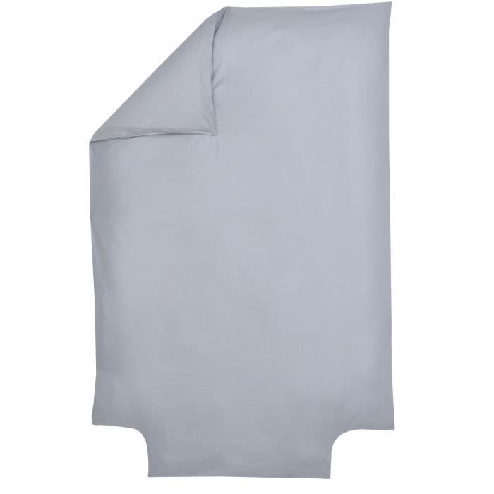 P'tit Basile Housse De Couette Bébé 75x120 Ou 80x120 Cm - 100% Coton Bio 57 Fils, Lie De Vin, Rabat Bordage