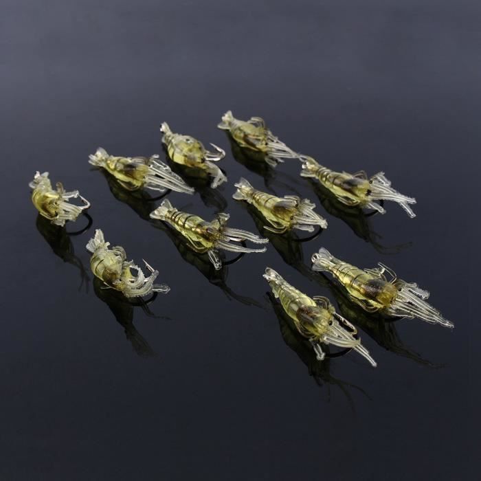 Zerek Absolut Shrimp - Leurre de Pêche Imitation Crevette Réaliste pour Toutes Techniques