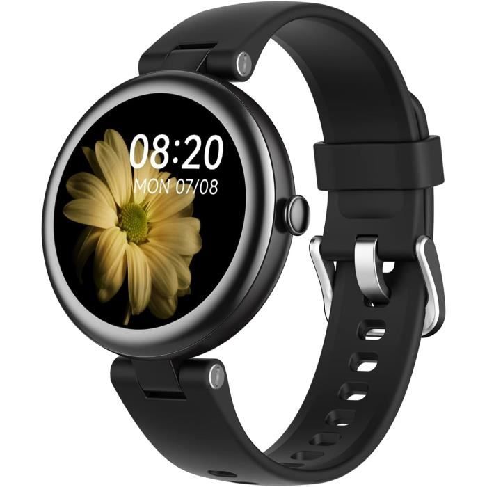 Montre Connectée Femme CIVO Avec 2 Bracelets (métal Trèfle & Silicone) - Étanche - 110 Modes Sport - Appels Bluetooth - Écran Personnalisable - 2