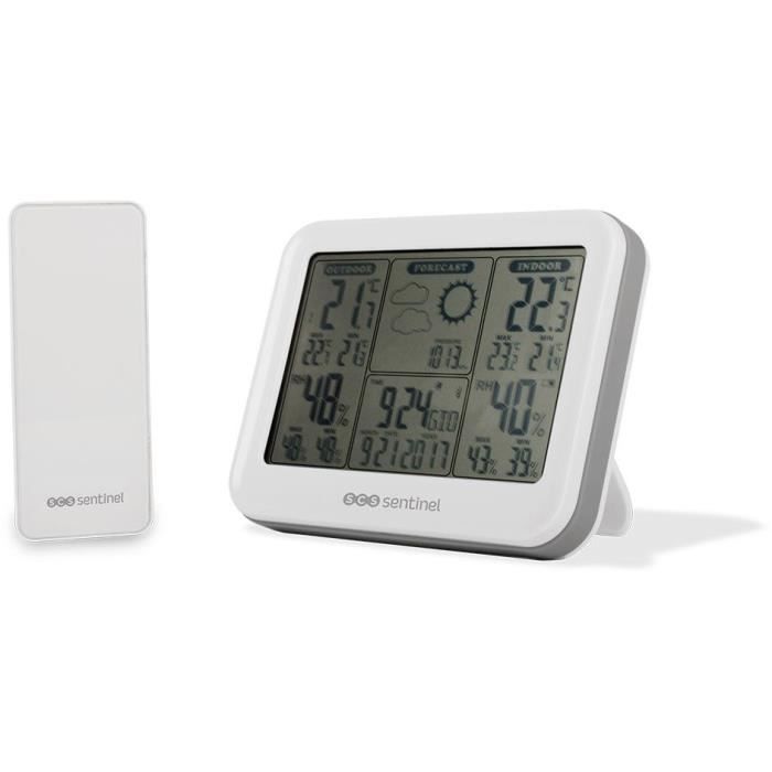 Capteur Extérieur BALDR - Sans Fil 433 MHz Pour Station Météo - Mesure Température Et Humidité Extérieures - Avec écran, Portée Jusqu'à 100m