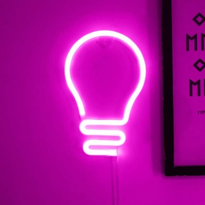 Enseigne Lumineuse Néon LED Girl Boss Rose - Décoration Murale Pour Chambre, Fête Et Bar