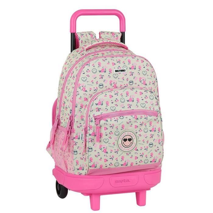 cartable smiley a roulette