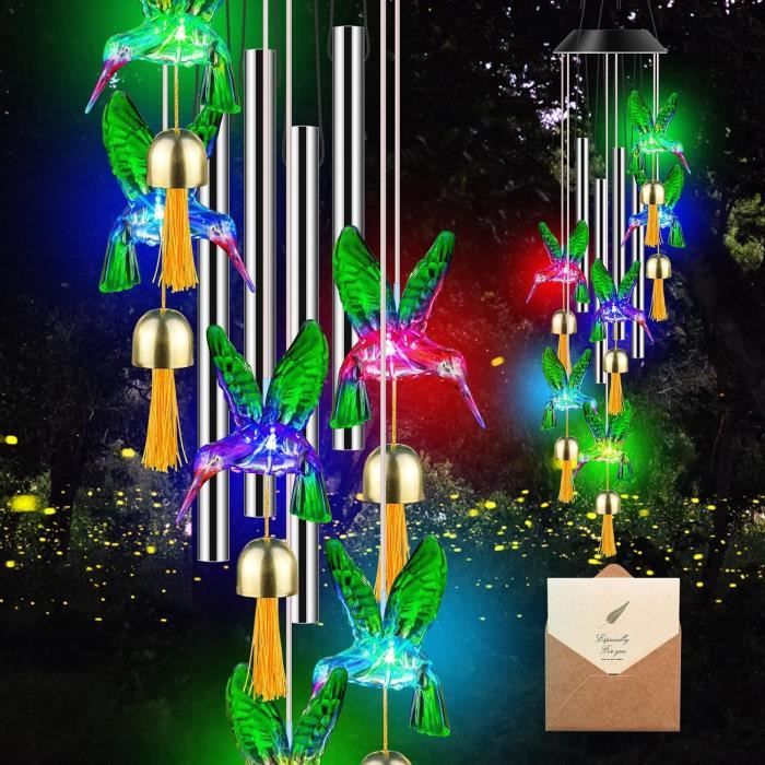 Grand Carillon Éolien Extérieur Métal - Décoration Jardin Et Intérieur Apaisante
