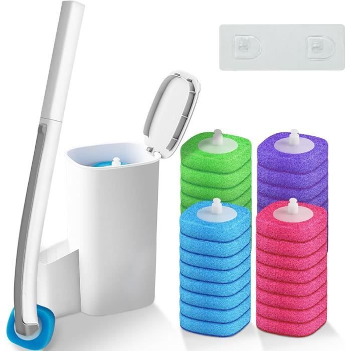 Brosse Toilette Brosse WC 36 Pièces Recharges Détergent