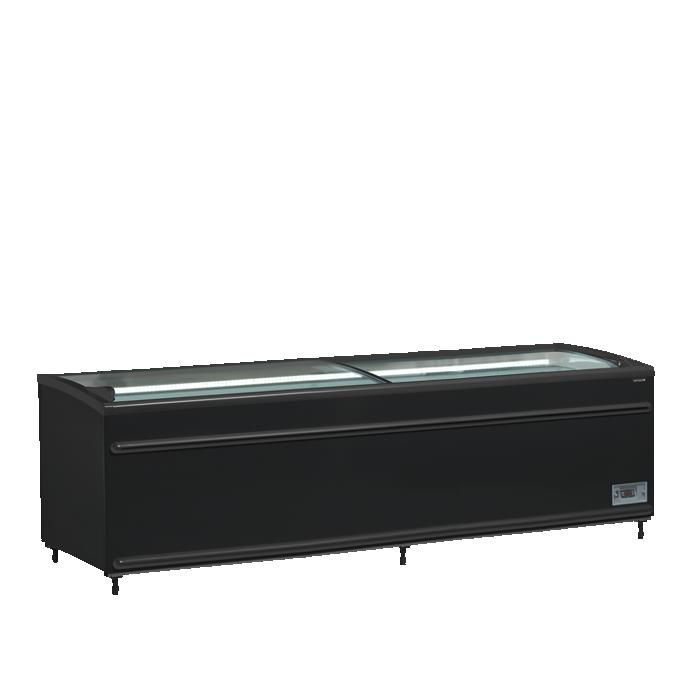Réfrigérateur congélateur de supermarché noir SFI250B-CF VS - Tefcold