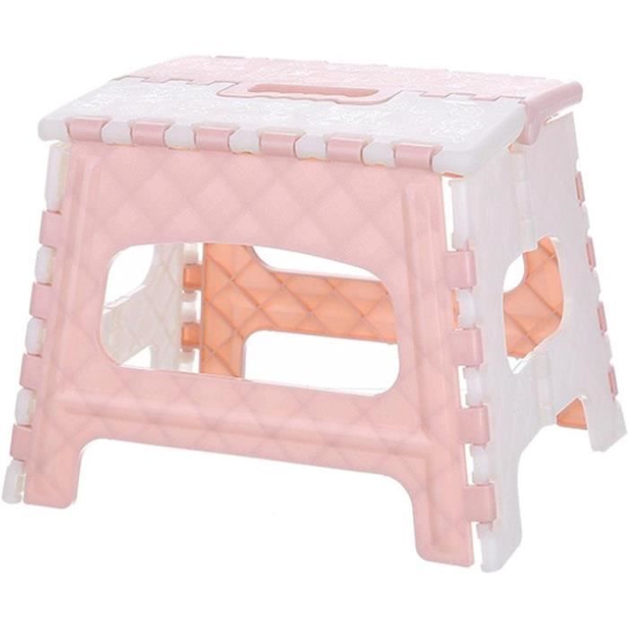 Tabouret Pliable Enfant 19cm - Marchepied Portable 150kg - Antidérapant Pour Cuisine, Salle De Bain