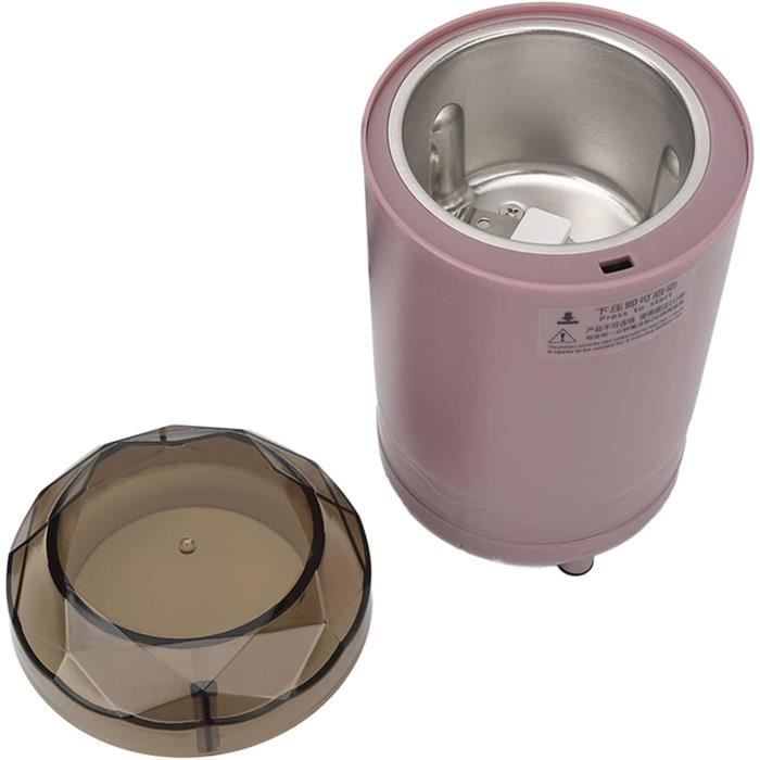 Moulin à Épices Électrique 400W Acier Inoxydable - Broyeur Portable 200g Pour Café, Épices, Noix Et Graines