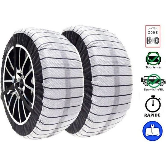 Chaines neige 9mm ECO 95 - 205 50 R16, 215 55 R16, 225 45 R17 et + -  Cdiscount Auto