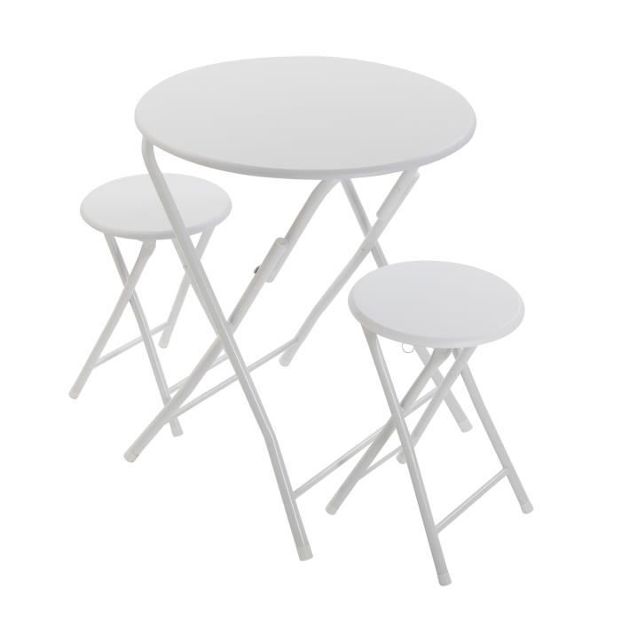 Table à Manger Pliable 120x62 Cm – Pour Cuisine, Terrasse, Jardin (style Scandinave)