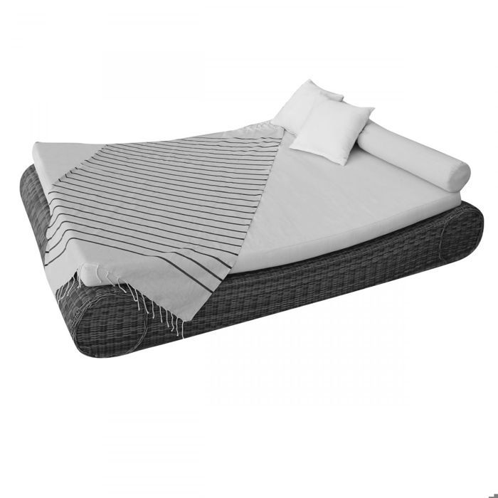 Fouta Tunisienne 100% Coton 1m X 2m - Tissage Plat Ou Nid D'abeille, 380g, 25 Modèles Au Choix - Plage, Piscine, Hamam - 12