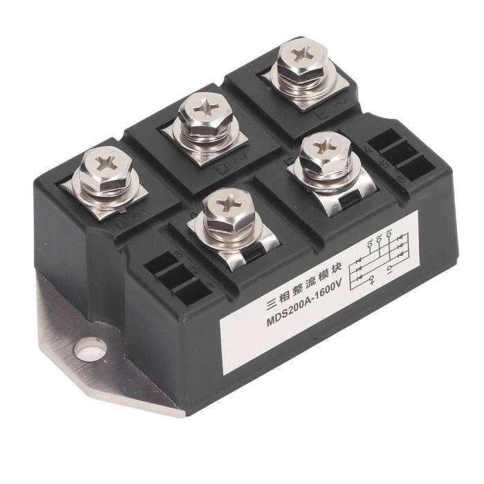 Redresseur De Pont Monophasé MDQ-200A 1600V - 4 Bornes à Vis - Pour Alimentation Moteur CC, Convertisseurs - 200A