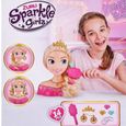 Girl Model Toys têtes buste avec cosmétiques princesse bijoux costume de poupée pour enfants-1