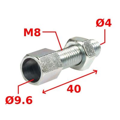 Vis Creuse De Réglage M7 Pour Frein/Embrayage Moto - Lot De 2, Acier Galvanisé