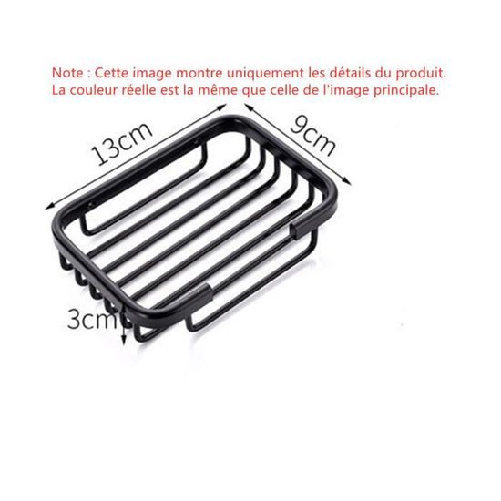 Porte-savon Mural Intelligent - Alliage D'aluminium, Double Drainage, Sans Perçage - Blanc