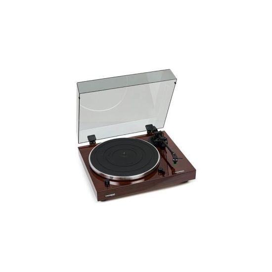 Thorens TD202 Noyer Platine Vinyle Semiautomatique USB Numérisation des vinyles