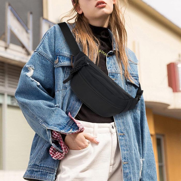 Sac Banane Velours Côtelé Vert Élégant - Banane Femme Tendance Avec Sangle Réglable Pour Shopping, Voyage Et Quotidien