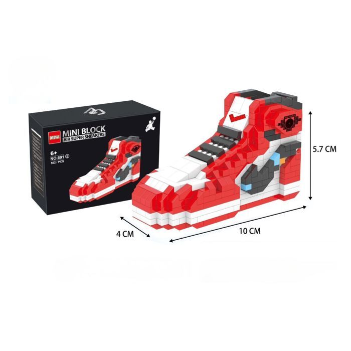 Air Super Sneakers 3D Puzzle - 504 piezas | Mini Baloncesto de Construcción (J1