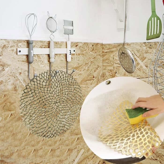 Set de Table - JARITTO - Lot de 4 Napperons Tressés en PVC Lavables Antidérapant Resistant à la Chaleur - Bleu - Maison