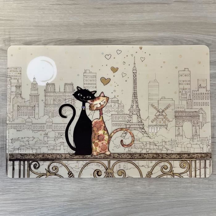 Plateau Melamine KIUB Mini Plateau Paris Tour Eiffel - Motif Café