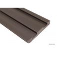 Bardage ajouré bois composite - MCCOVER - L: 270 cm - l: 7.5 cm - E: 10 mm - Chocolat-2