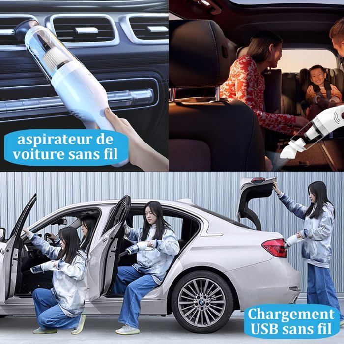 SERVOMASTER Aspirateur à Main sans Fil, Aspirateur De Voiture Portable
