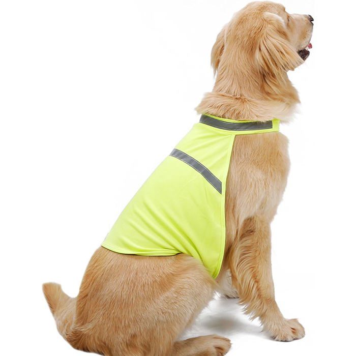MagiDeal Gilet Réfléchissant Jaune Fluo Avec Bandes Haute Visibilité - Idéal Pour Promener Le Chien, Vélo Et Travaux