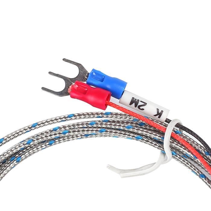 Sonde Température NTC 50K - Lot De 5, Acier Inoxydable, Câble 1m, Pour Climatiseur/réfrigérateur