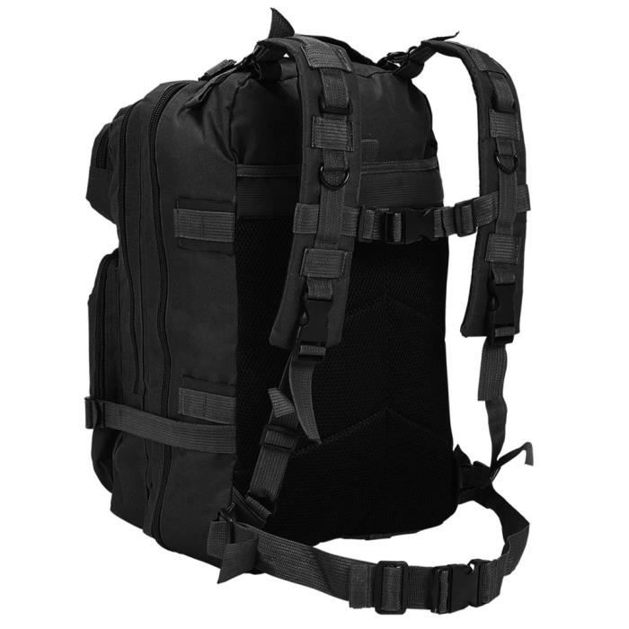 Sac à Dos Armée Randonnée Alpinisme - Noir, Nylon, Neuf Sans étiquettes