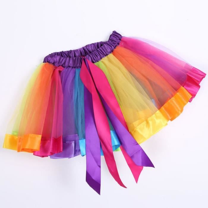 Tutu arc-en-ciel lumineux, jupe de carnaval, costume de fête foraine, LGBTQ, tenue de fierté