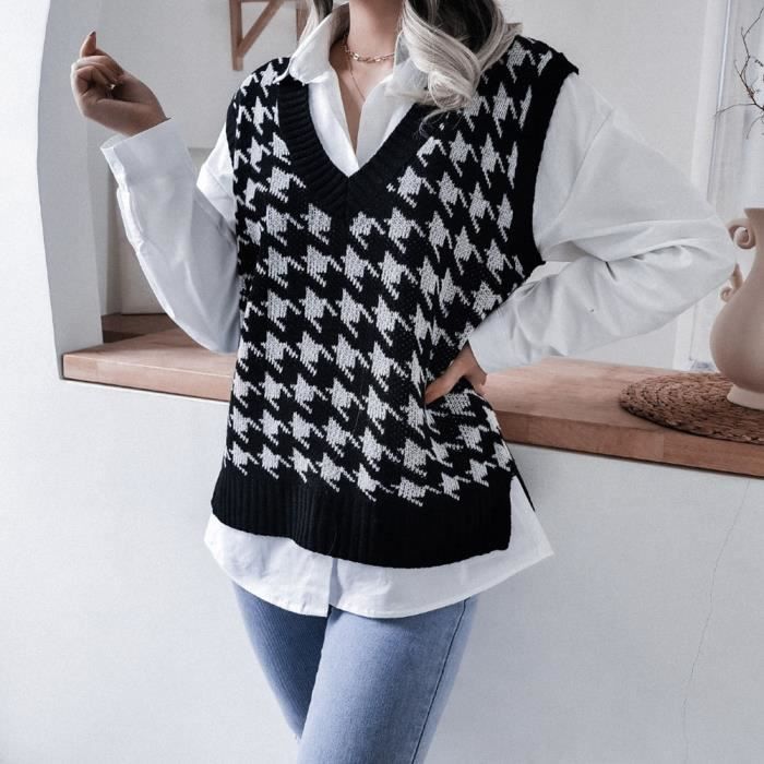 Gilet retro femme outlet