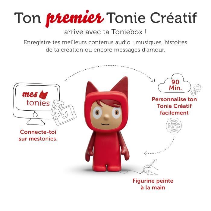 tonies Mon Premier Coffret Toniebox Granite + 1 Figurine Créatif