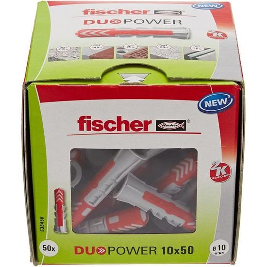 Cheville bi-matière DUOPOWER - 10x50 /50 - Fischer