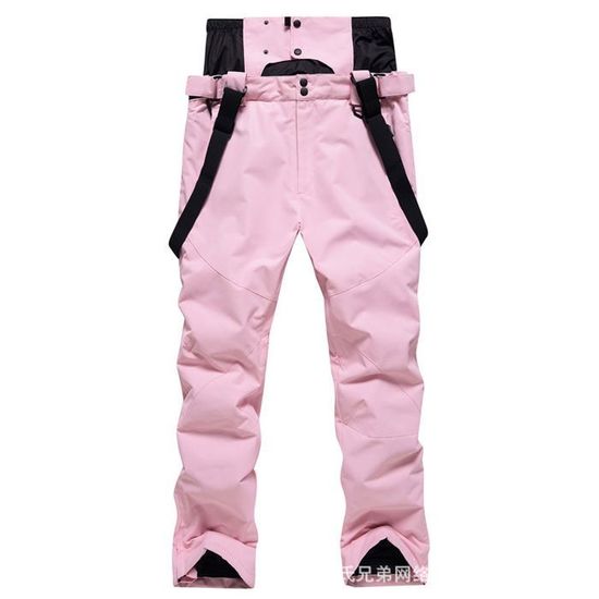 Combinaison De Ski Femme Oftalle - Veste + Pantalon Imperméable Coupe-vent, Taille XL Rose Clair | Neuf