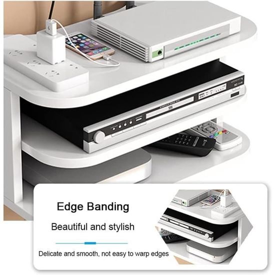 Boîte De Rangement En Bois Pour Routeur WiFi, Armoire De Rangement WiFi, étagère Murale