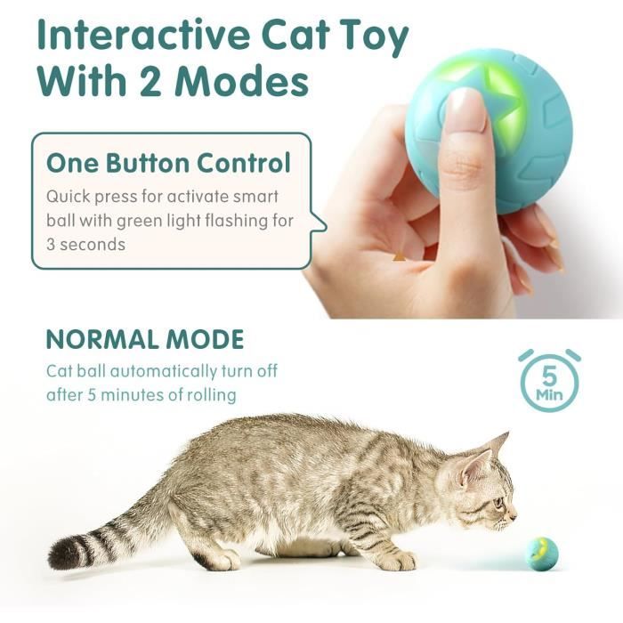 Jouet Chat Interactif Balle Pour Chat Intelligente À Roulement — free download
