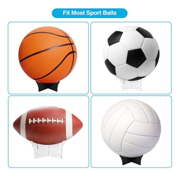 4pcs Support de Balle en Acrylique Support de Ballon de Sports