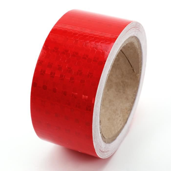 Autocollant Réfléchissant Handicapé Pour Voiture - Rouge, 13 Cm, Visible Jour Et Nuit, Facile à Poser Et Retirer