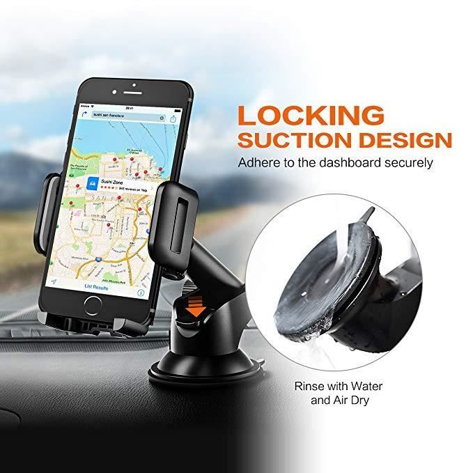 Support Téléphone Smartphone GSM GPS Voiture Pince Ventouse Auto Main Libre  - Cdiscount Téléphonie
