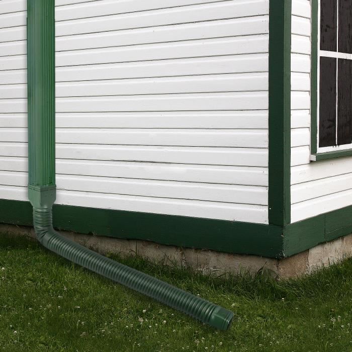 Hemobllo Connecteur De GouttièRe Pluviale Pvc Pour Collecte Et Drainage D'Eau De Pluie Raccords De Tuyaux De Descente Faciles À Installer Pour