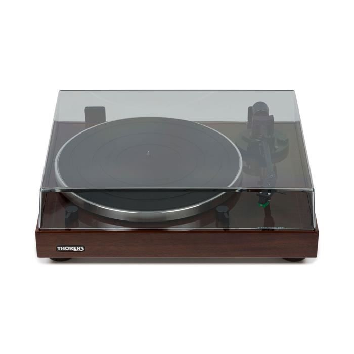 Thorens TD202 Noyer Platine Vinyle Semiautomatique USB Numérisation des vinyles