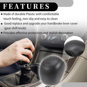 Pommeau Levier De Vitesse 5 Vitesses Gris – Compatible Fiat Panda 500 / 500C – Look Sport Et Confort